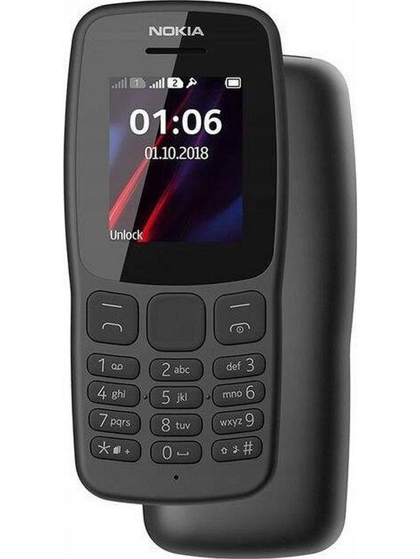Telefon komórkowy Nokia 106 DualSim czarny