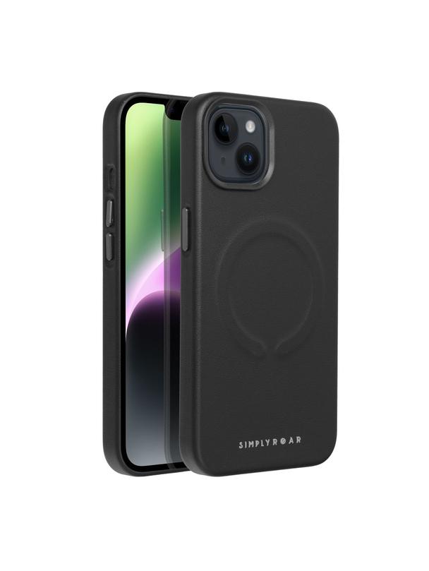 ROAR futerał LEATHER MAG kompatybilny z MagSafe do IPHONE 12 Pro Czarny