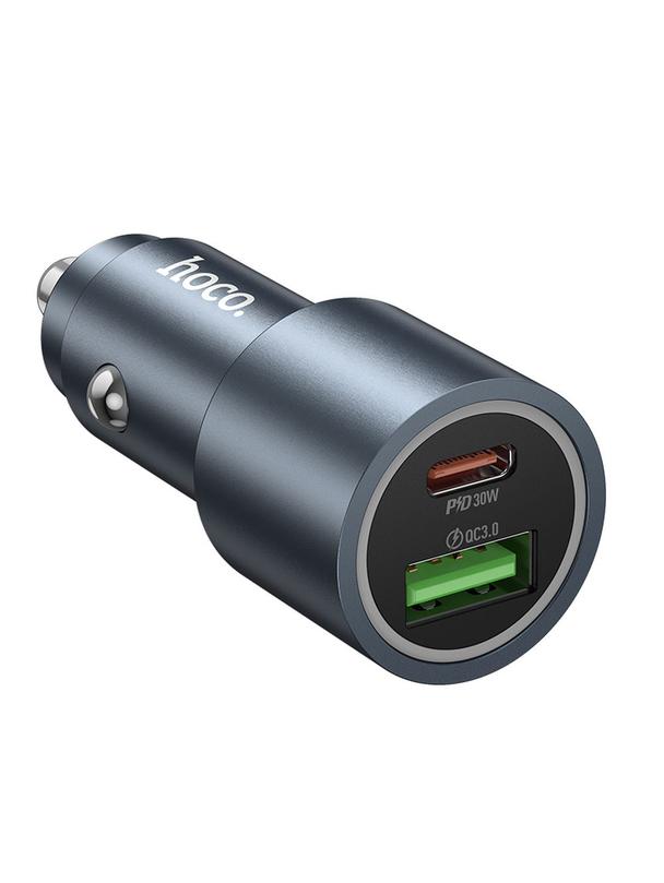 Ładowarka samochodowa Hoco USB A + USB C QC3.0 PD 48W Z60 czarna
