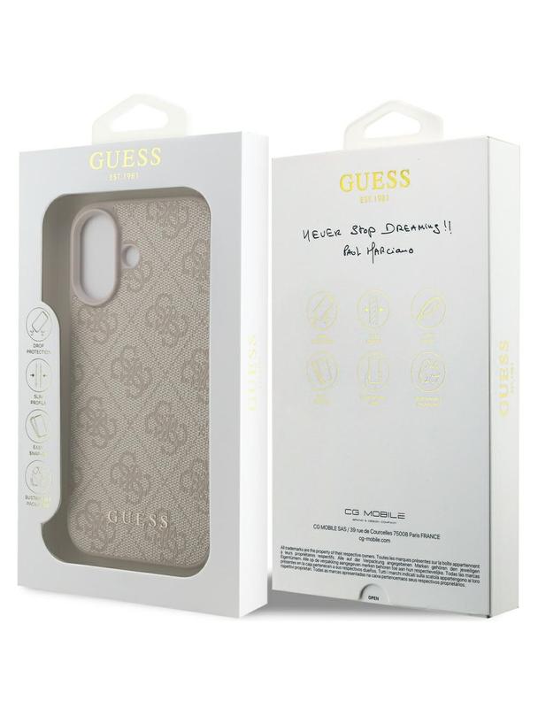 GUESS futerał do IPHONE 17 GUHCP17SG4GFPI (PU 4G Classic) różowy