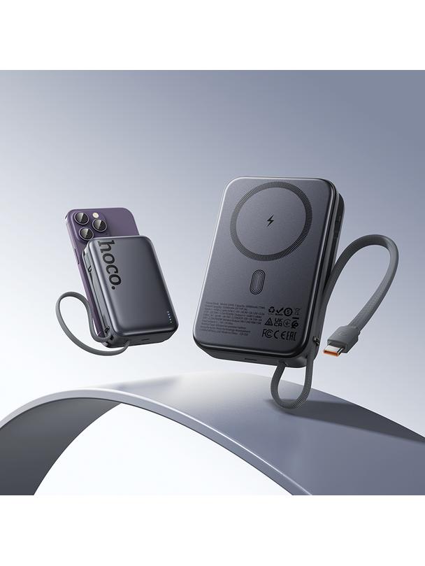 Powerbank Hoco 20000 mAh zgodny z MagSafe QC PD 45W Q44A czarny