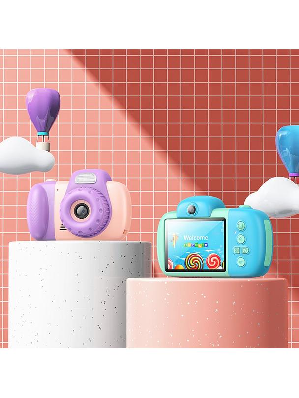 Aparat cyfrowy dla dzieci Hoco 2MP 2,4" Full HD DV201 różowy 0INT