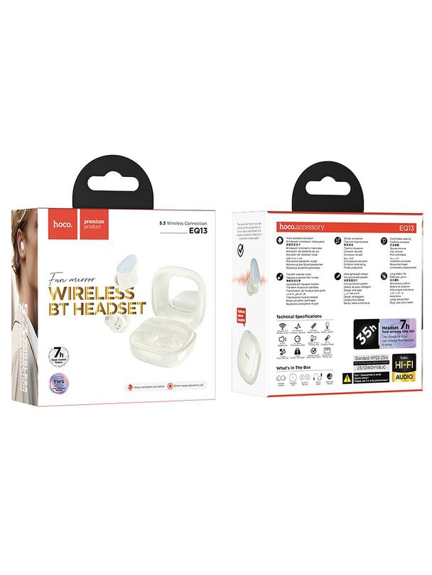 EOL HOCO słuchawki bezprzewodowe bluetooth TWS EQ13 białe