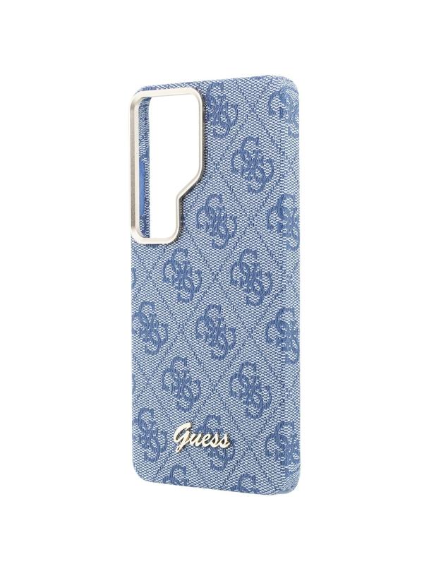 GUESS futerał do SAMSUNG S26 Ultra GUHMS26L5P4FWMSB (4G Script MagSafe) niebieski