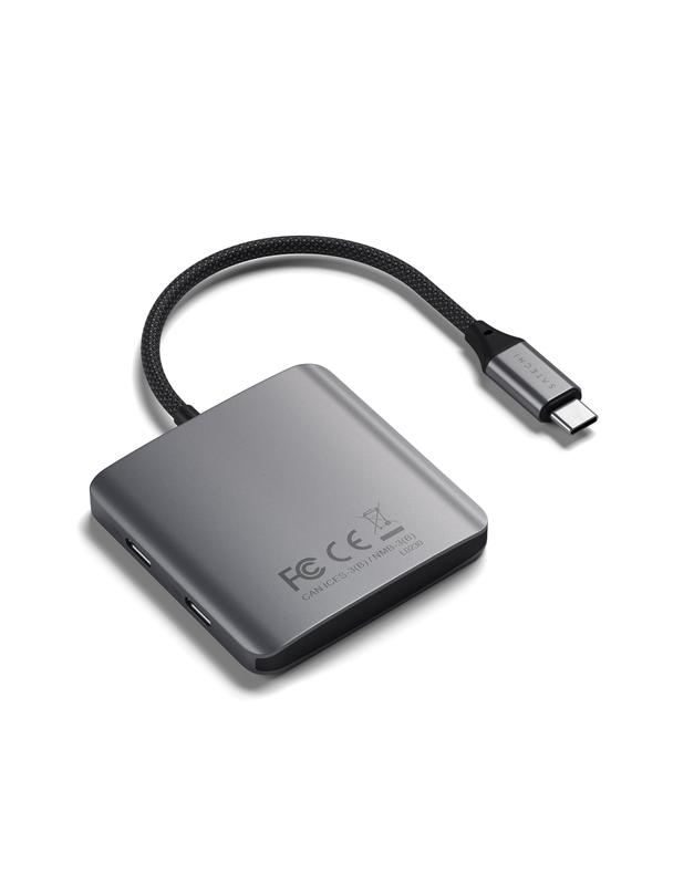 SATECHI adapter HUB 4w1 Typ C ST-H4CPDM szary