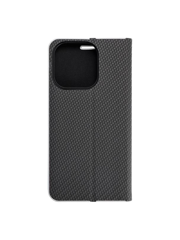 Kabura LUNA Book Carbon do IPHONE 15 Pro czarny