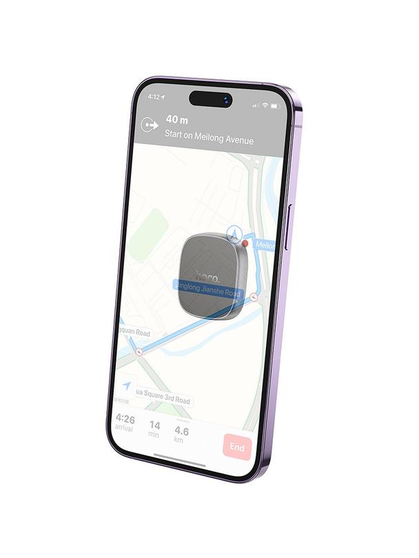 Uchwyt na telefon do samochodu magnetyczny Hoco do deski H52 szary