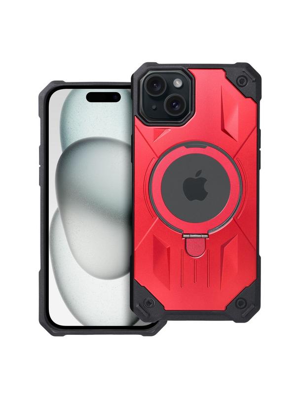 Futerał ARMOR MAG COVER kompatybilny z MagSafe do IPHONE 15 Plus czerwony