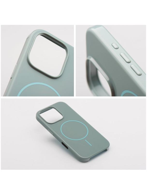 Glossy Mag Cover kompatybilny z MagSafe pasuje do IPHONE 16 miętowy
