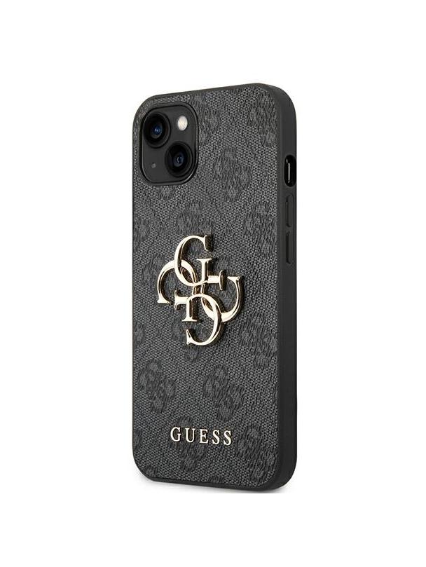 GUESS futerał do IPHONE 13 / 14 / 15 GUHCP14S4GMGGR (4G Big Metal Logo) szary