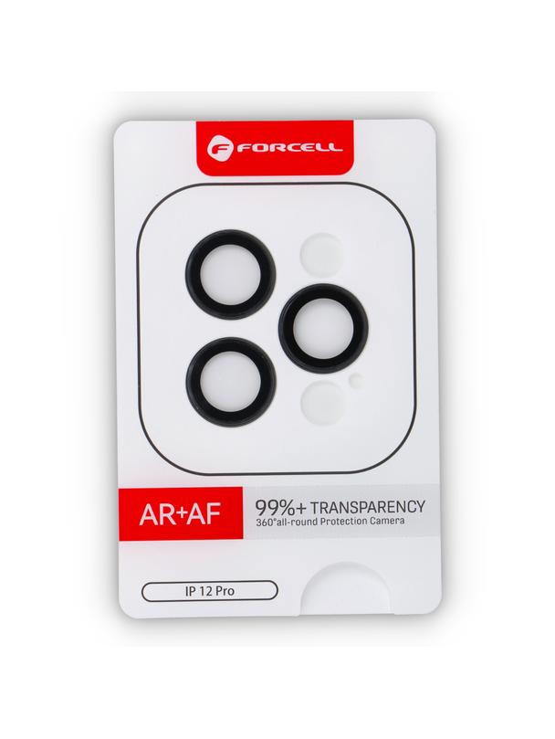 Szkło hartowane na aparat do iPhone 12 Pro Forcell Premium grafitowe