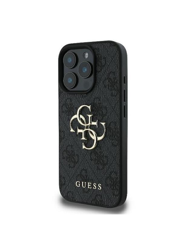 GUESS futerał do IPHONE 16 Pro Max GUHCP16X4GMGGR (4G PU Big Logo) czarny