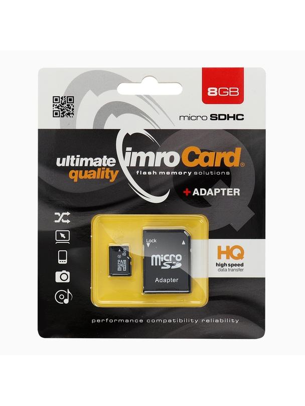 IMRO karta pamięci microSD 8GB z adapterem SD