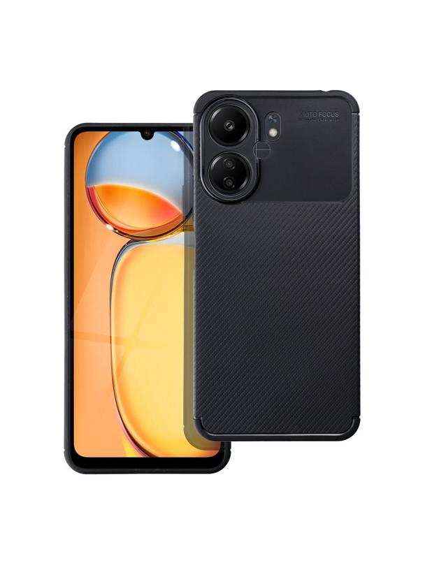 Futerał CARBON PREMIUM do XIAOMI Redmi 13C / POCO C65 czarny