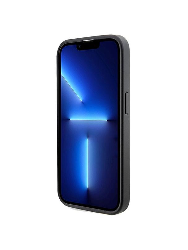 GUESS futerał do IPHONE 15 Pro kompatybilny z MagSafe GUHMP15LP4RPSK (4G Printed Stripes) czarny