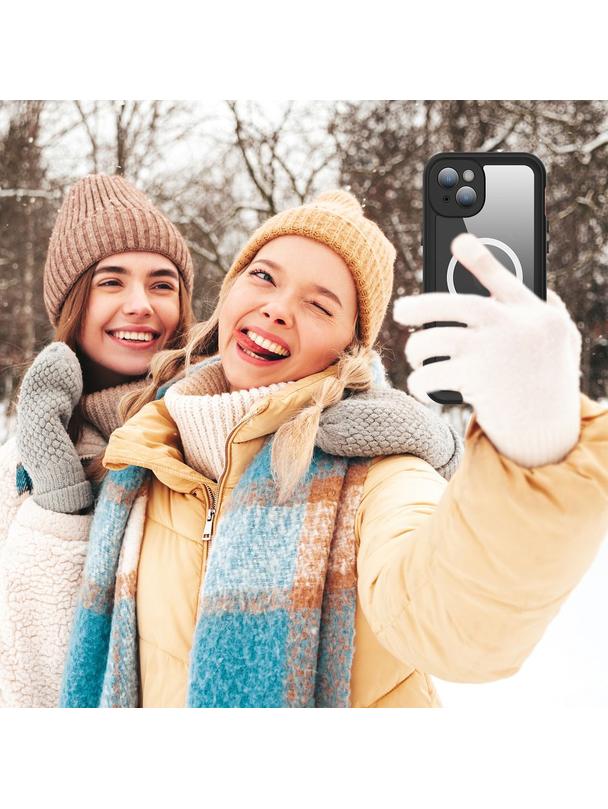 Futerał wodoodporny SHELLBOX DOT kompatybilny z MagSafe do IPHONE 15 Plus czarny