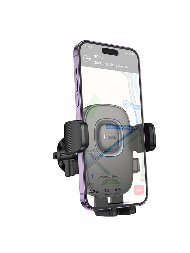 Uchwyt na telefon do samochodu uniwersalny Hoco do kratki H75 czarny