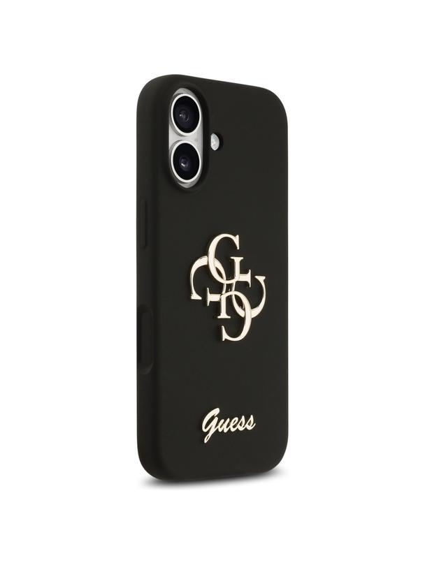 GUESS futerał do IPHONE 17 GUHCP17SSC4GSMK (Silicone W/ Big 4G Script) czarny