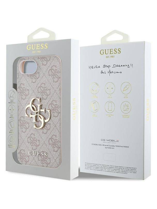 GUESS futerał do IPHONE 16e (SE 4 2025) GUHCPSE44GMGPI (4G PU Big Logo) różowy