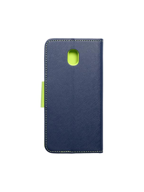 Kabura do SAMSUNG J5 2017 Fancy Book granatowo limonkowy