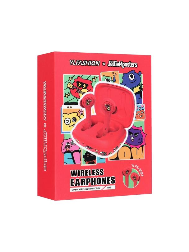 Słuchawki bezprzewodowe douszne Jellie Monster TWS YLFS-06BT czerwone