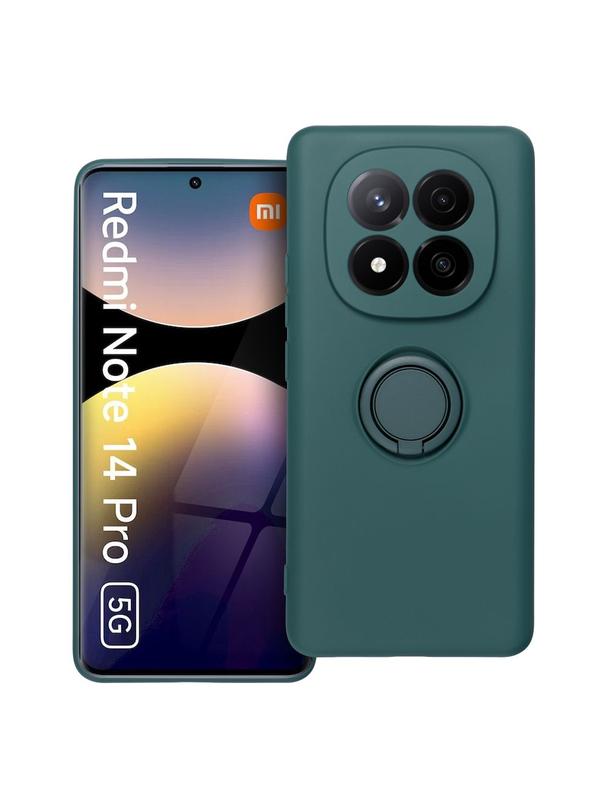 Futerał SILICONE RING do XIAOMI Redmi Note 14 Pro 5G  zielony