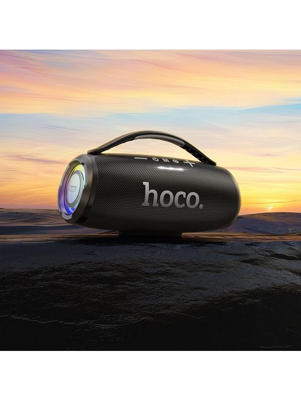 Głośnik bezprzewodowy LED 2 x 15W 4h Hoco HA4 MINI czarny