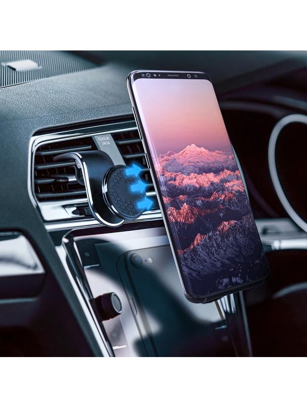 Uchwyt samochodowy magentyczny do kratki HG1 czarny