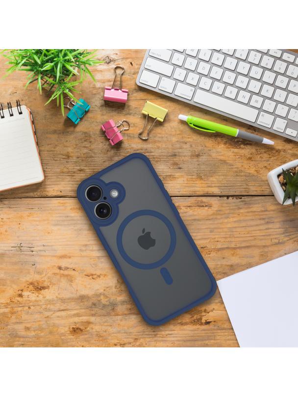 Futerał FULL MATTE MAG COVER kompatybilny z MagSafe do IPHONE 17 niebieski