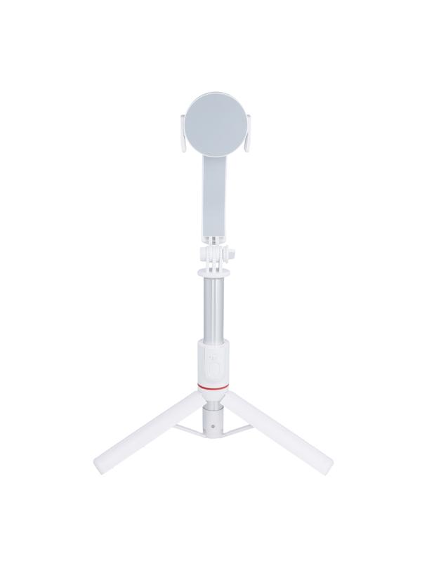 Uchwyt selfie z pilotem bezprzewodowym tripod kompatybilny z MagSafe SSTR-C09 biały