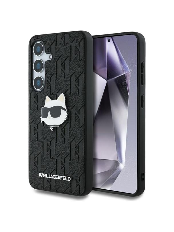 KARL LAGERFELD futerał do SAMSUNG S25 Plus KLHCS25MPGKLCHPK (PU Monogram Choupette Head Pin) czarny