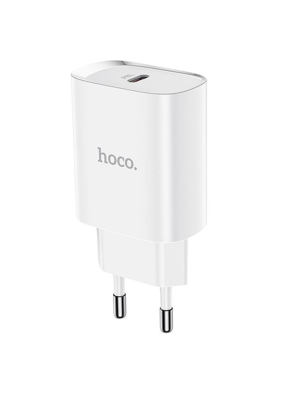 Ładowarka sieciowa do telefonu Hoco USB C PD 20W N14 biała