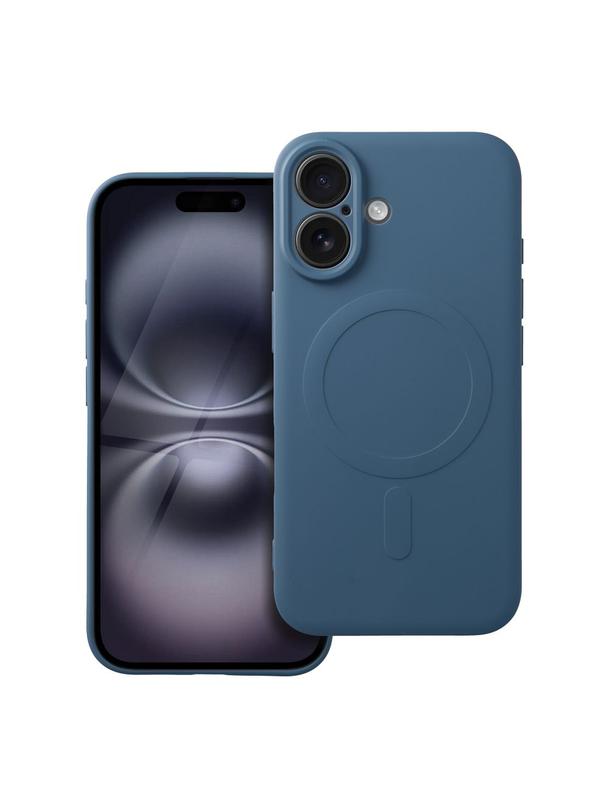 Futerał SILICONE MAG COVER kompatybilny z MagSafe do IPHONE 16 niebieski