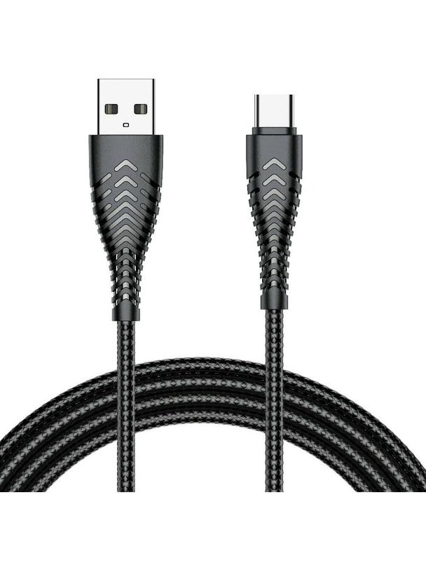 Kabel USB A do Typ C VEGER 2,4A V104 1,2 m czarny
