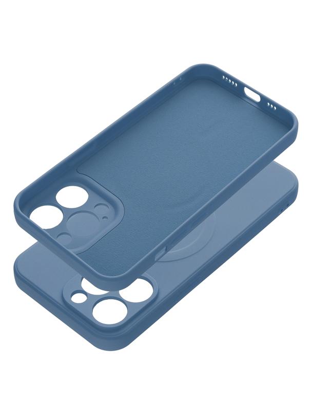 Futerał SILICONE MAG COVER kompatybilny z MagSafe do IPHONE 13 Pro niebieski