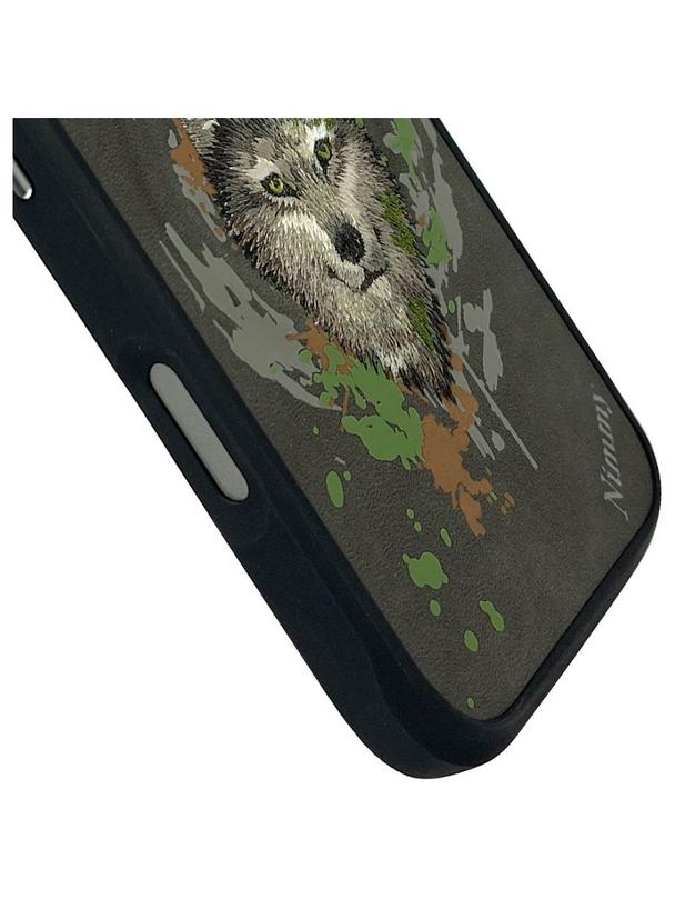 NIMMY futerał WILK kompatybilny z MagSafe do IPHONE 16 Pro Max ciemno szary