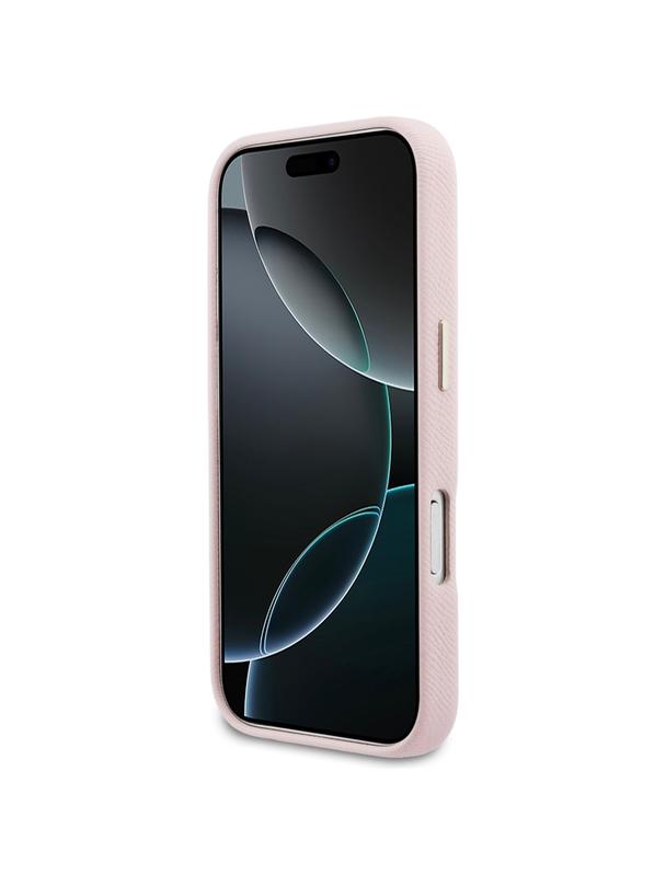 GUESS futerał do IPHONE 17 Pro Max GUHCP17X5PS4RGGP (PU FW Resin Logo) różowy