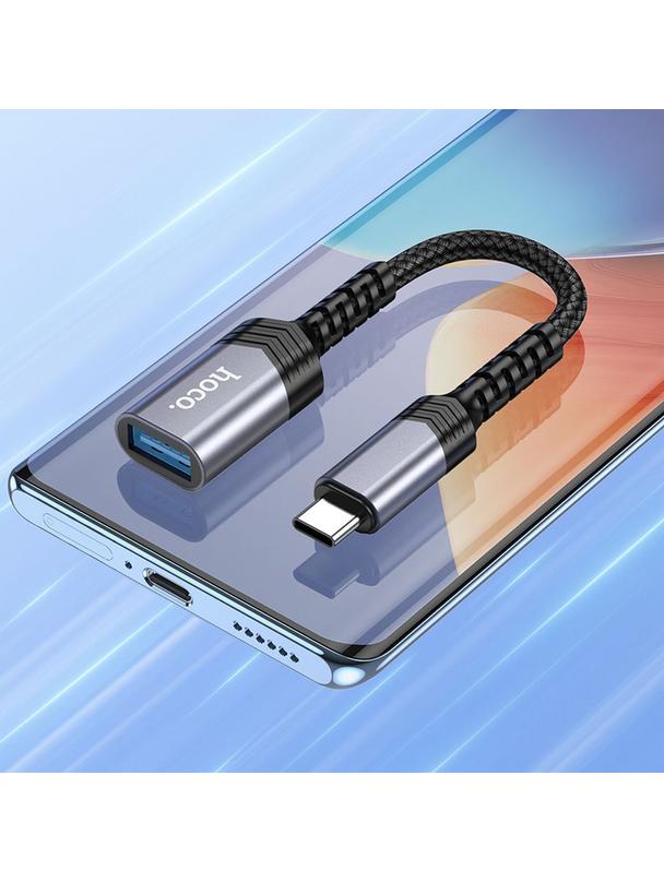 Adapter OTG USB C do USB A Hoco 4A UA24 czarny