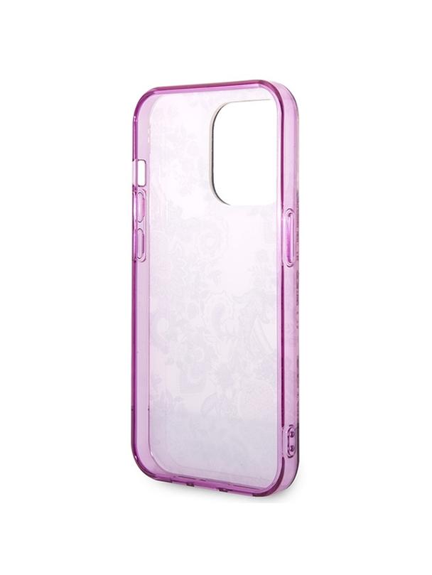 GUESS futerał do IPHONE 14 Pro GUHCP14LHGPLHF (IML Electro Cam TDJ) fuksja