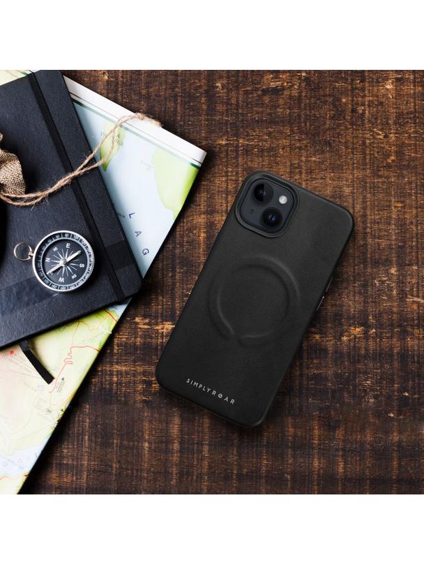 ROAR futerał LEATHER MAG kompatybilny z MagSafe do IPHONE 14 Plus Czarny
