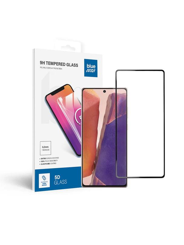 Szkło hartowane do Samsung Galaxy Note 20 (full glue/case friendly/działający czytnik) - czarny