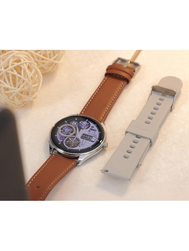 Smartwatch Hoco 1,43" AMOLED IP67 z funkcją rozmowy Y22 srebrny