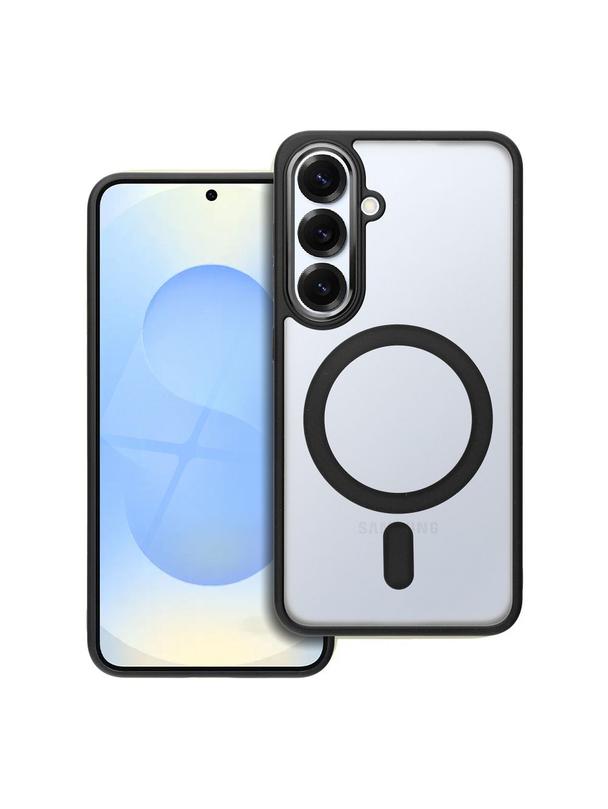 Futerał MATTE MAG COVER kompatybilny z MagSafe do SAMSUNG S25 czarny