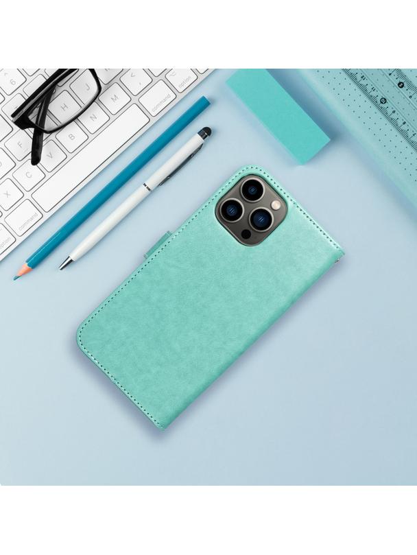 Kabura MEZZO Book do IPHONE 14 łapacz snów zielony