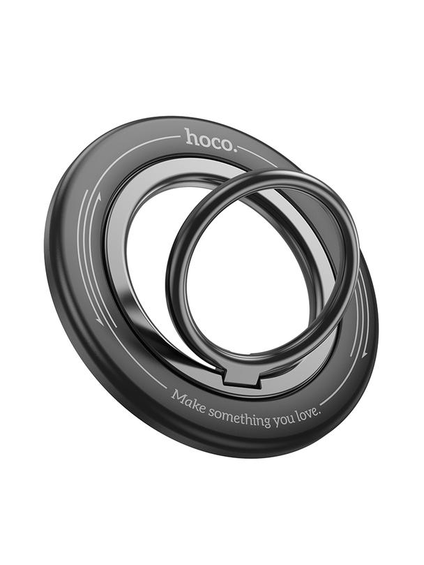 Uchwyt na telefon na palec Hoco magnetyczny Ring GH3 czarny