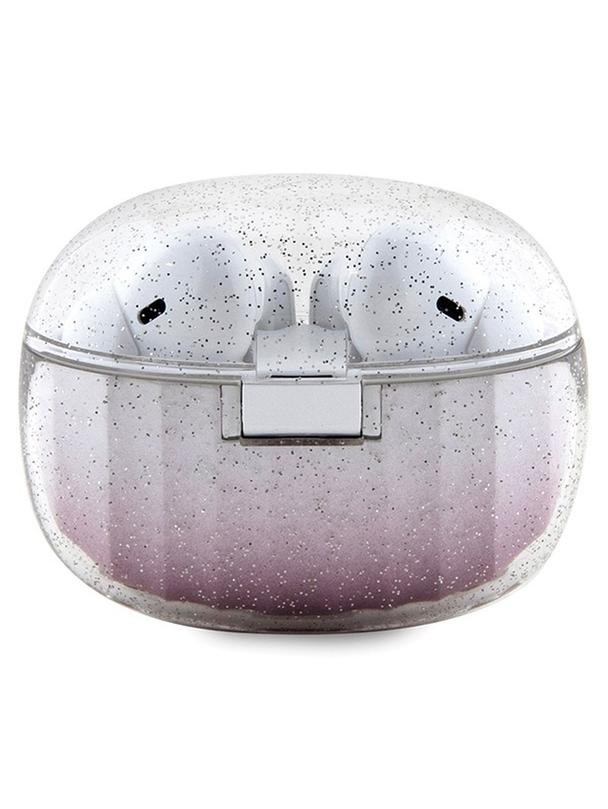 GUESS słuchawki bezprzewodowe bluetooth TWS + stacja dokująca GUTWSHDGKEEP (Glitter gradient) różowe