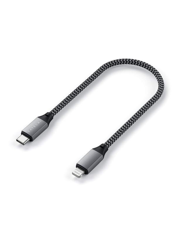 Kabel USB C do Lightning Satechi 0,25 m ST-TCL10M szary