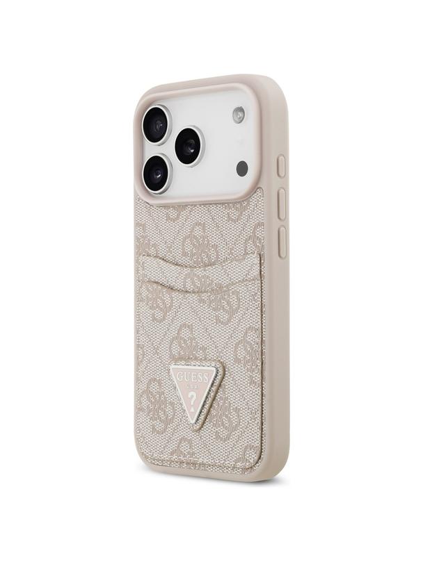 GUESS futerał do IPHONE 17 Pro GUHCP17LP4TPP (4G Double Card Triangle) różowy