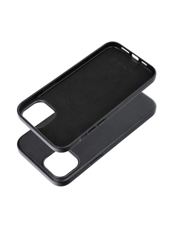 Futerał LEATHER MAG COVER kompatybilny z MagSafe do IPHONE 15 Plus czarny