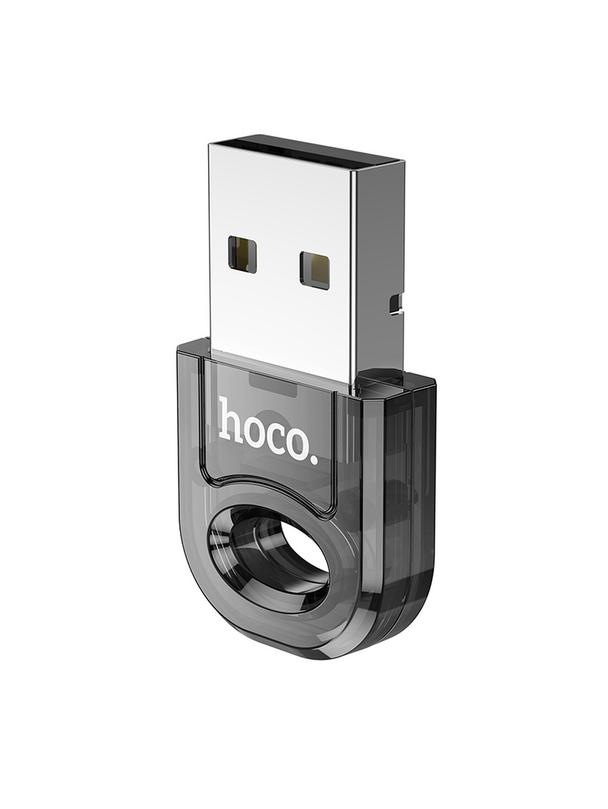 Adapter USB A bluetooth Hoco UA28 transparentny czarny
